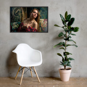 Framed matte paper poster