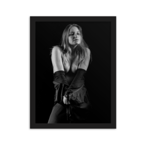 Petra in dress - Framed matte paper poster