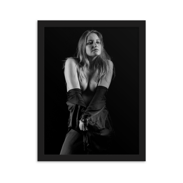 Petra in dress - Framed matte paper poster